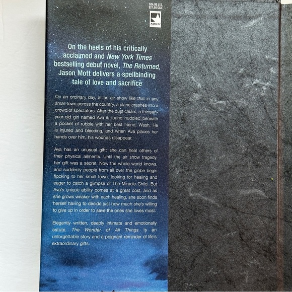 The Wonder of All Things by Jason Mott | Literary Fiction | Hardcover Book - Picture 3 of 10